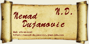 Nenad Dujanović vizit kartica